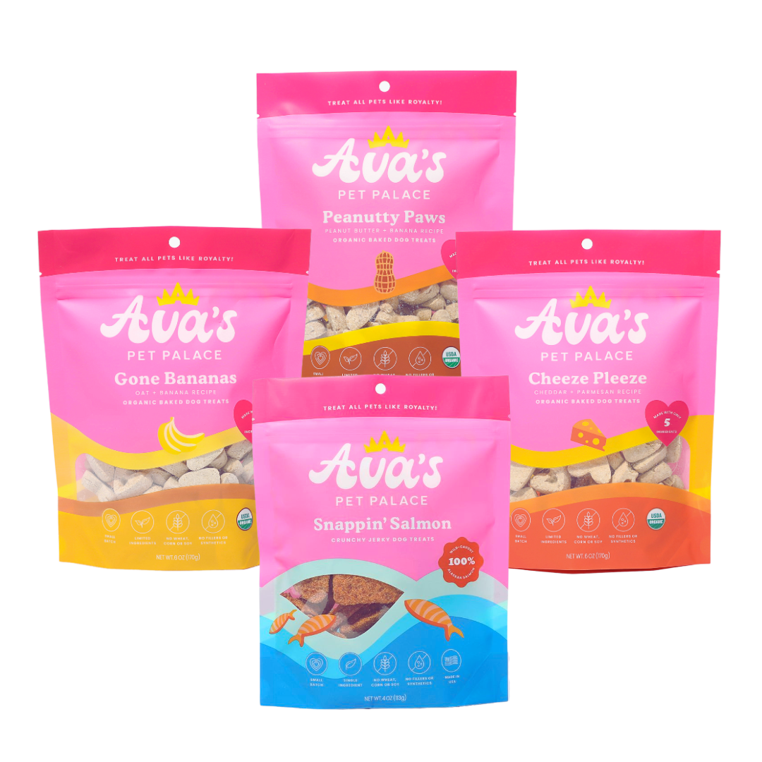 Dog Treat Bundle Organic Variety Pack 4 Flavors