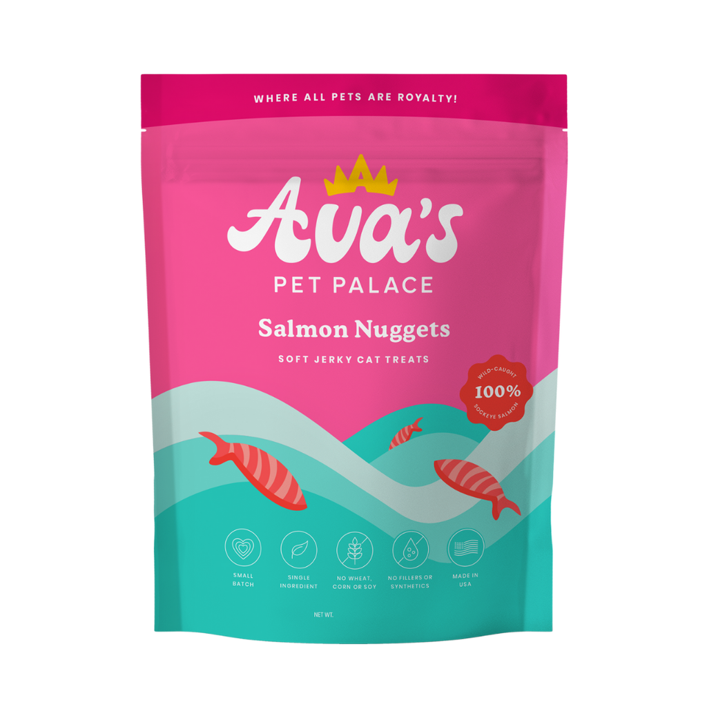 Soft Jerky Salmon Treats - Salmon Nuggets For Cats or Small Dogs