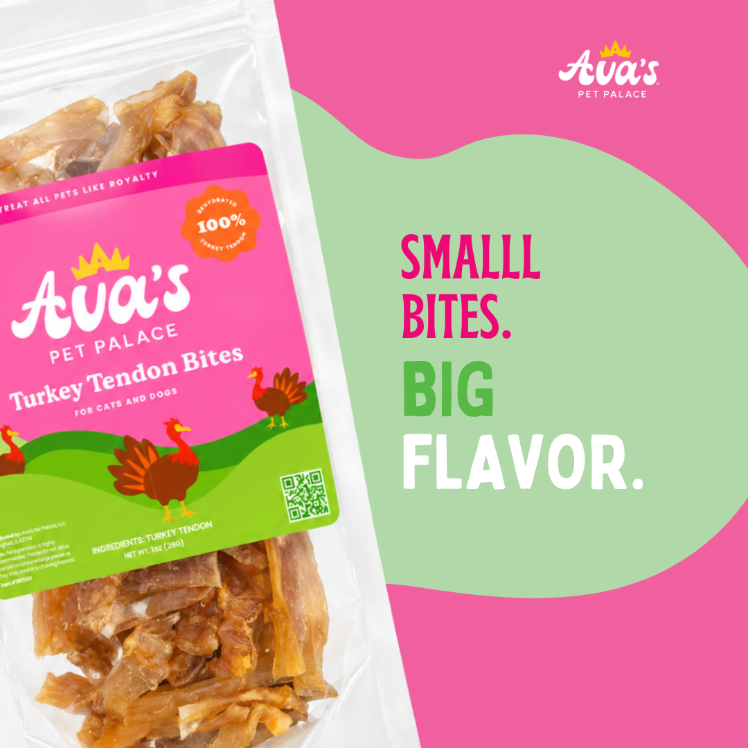 Turkey Tendon Jerky Treats - Turkey Bites