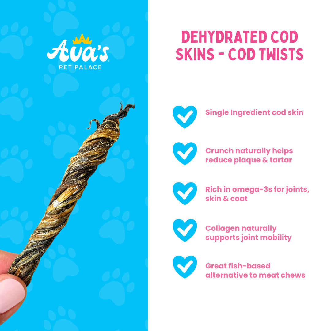 Dehydrated Cod Skin - Cod Twists