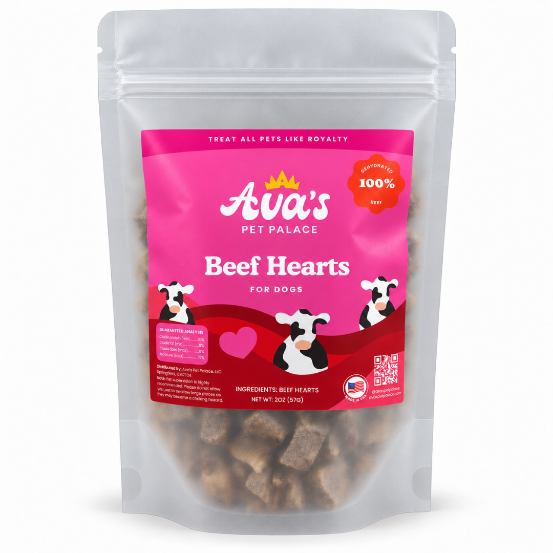 Ava's Pet Palace freeze dried beef heart dog treats