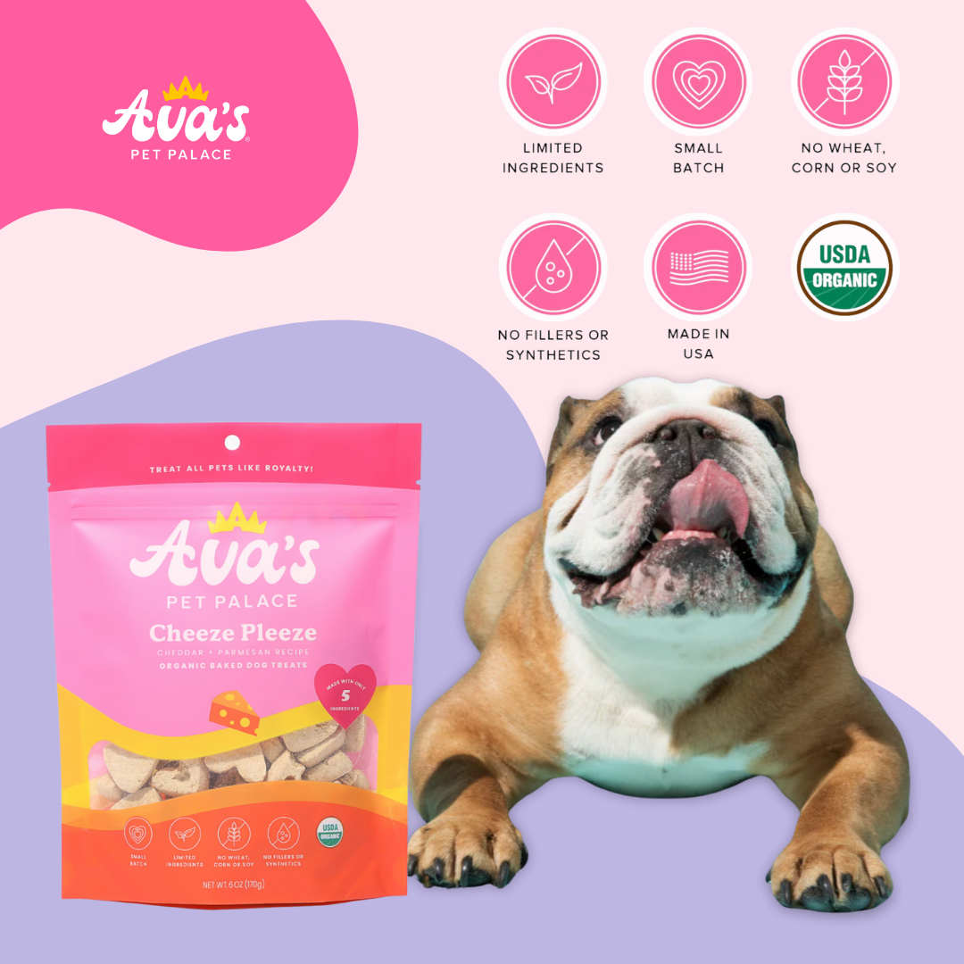 Cheeze Pleeze dog treats from Ava's Pet Palace