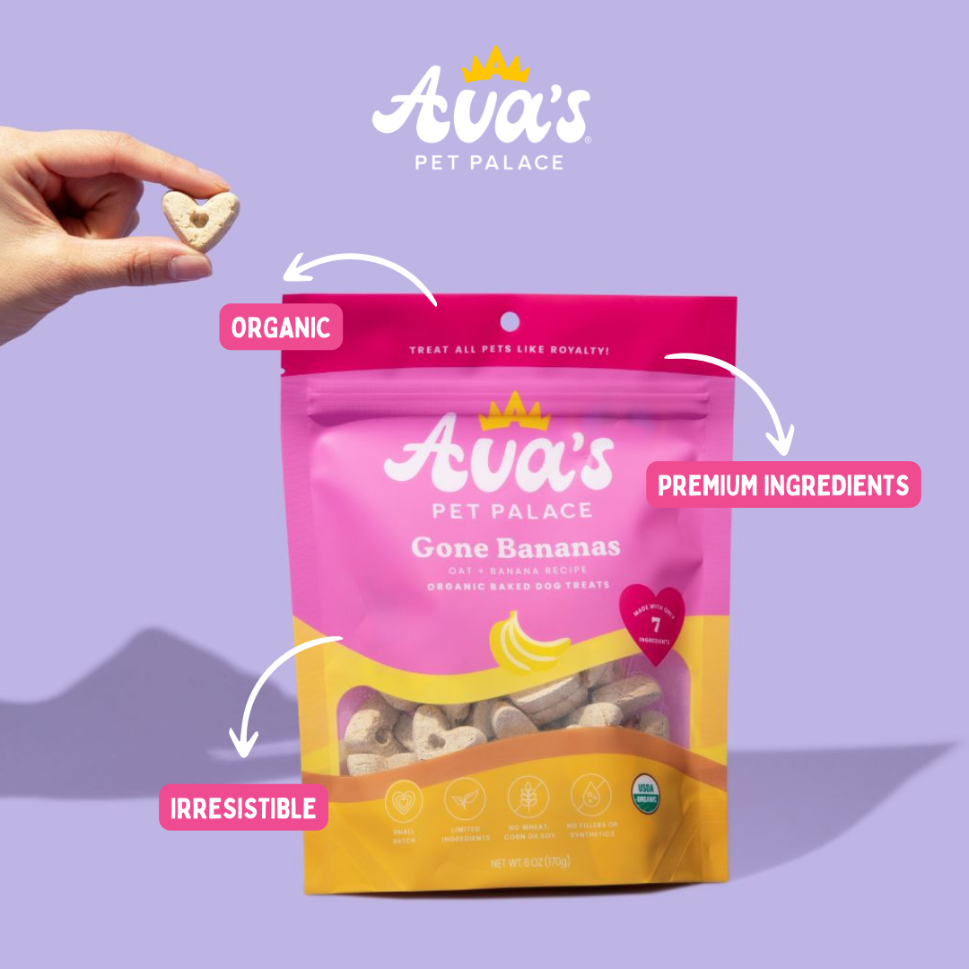 Gone Bananas dog treats from Ava's Pet Palace