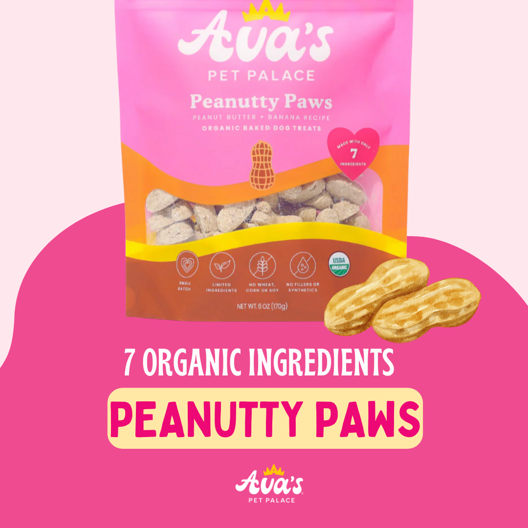 Peanutty Paws organic dog treats from Ava's Pet Palace