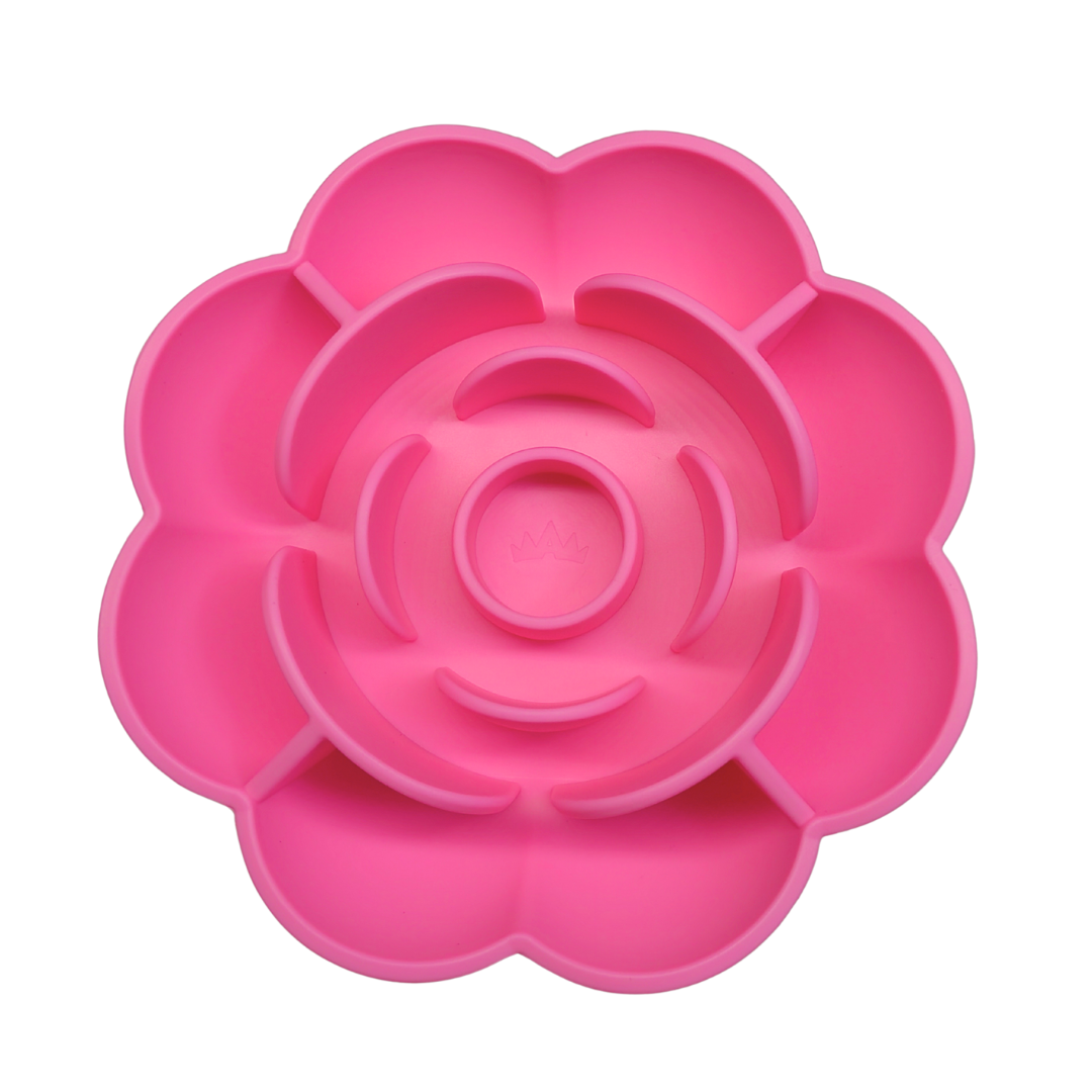 Rose SlowMo slow feeder bowl shaped like a rose, photo 11