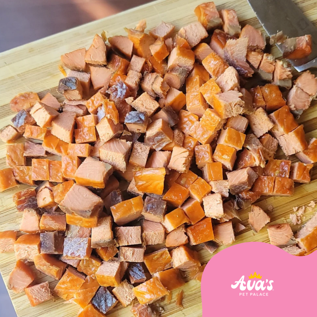 Soft Salmon Nuggets treats from Ava's Pet Palace