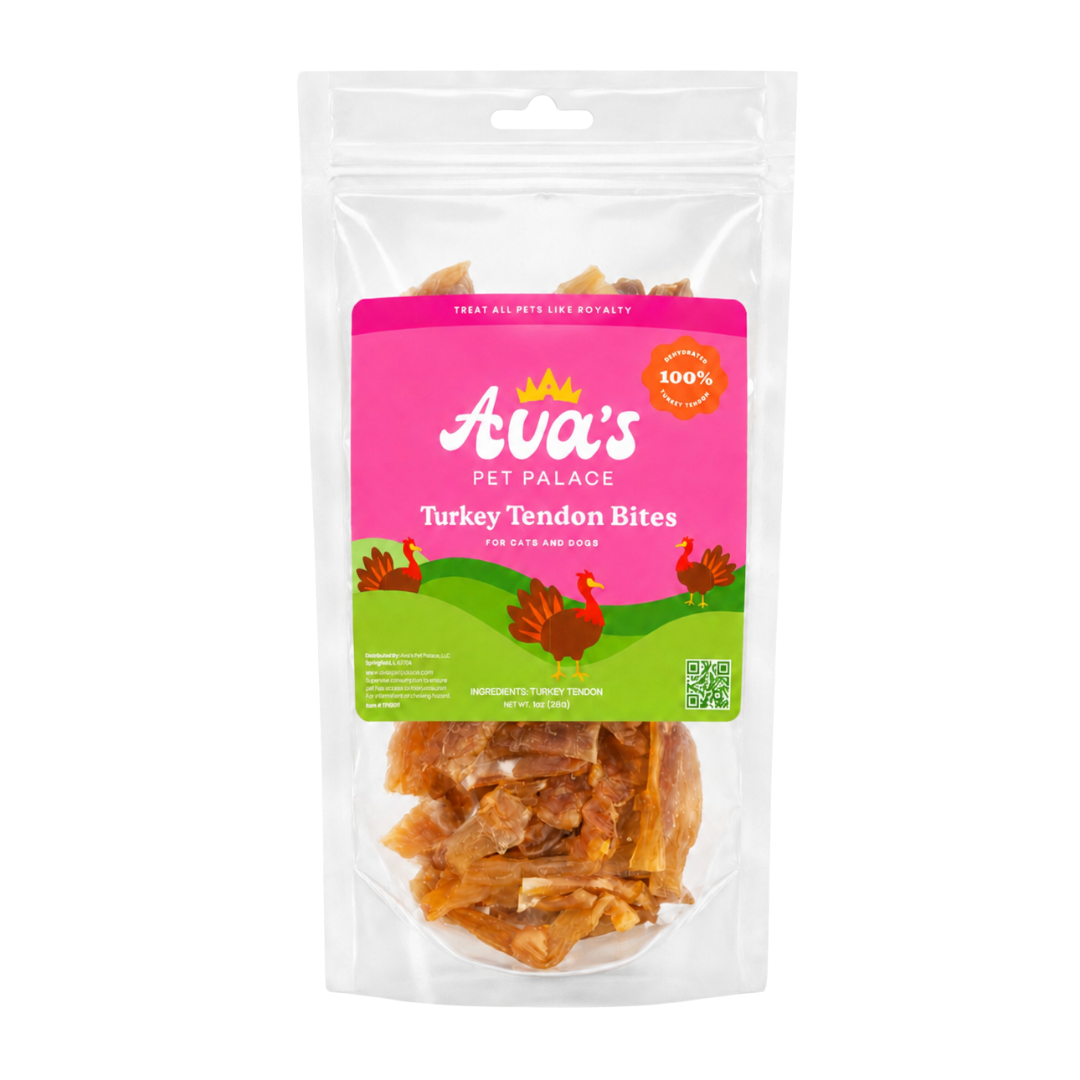 Turkey Tendon Jerky Treats - Turkey Bites