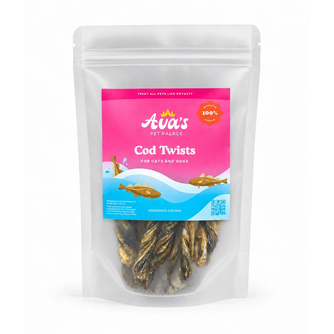 Dehydrated Cod Skin - Cod Twists