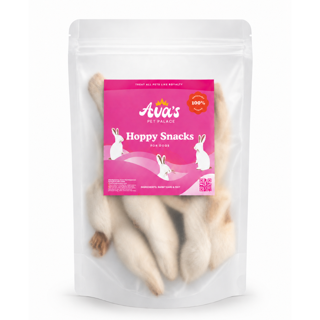 Dehydrated Rabbit Ears & Feet - Hoppy Snacks