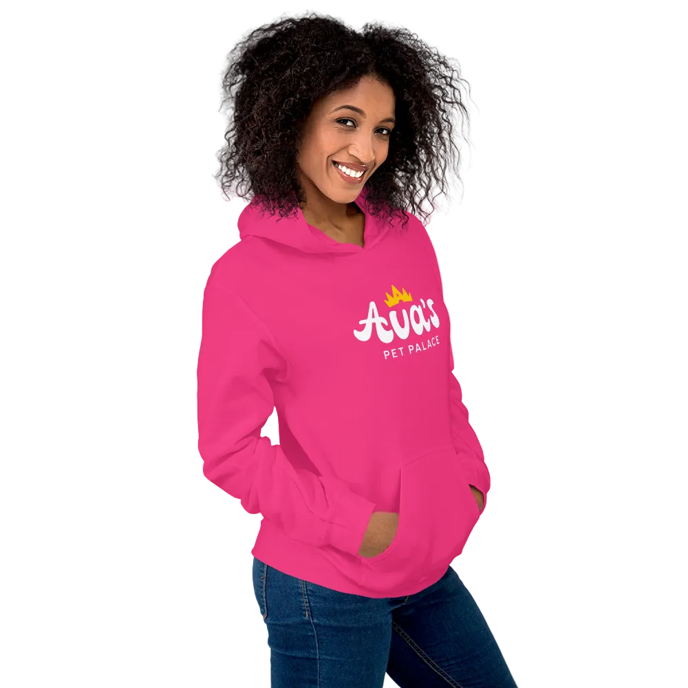 Ava's Pet Palace Unisex Hoodie (White Logo)