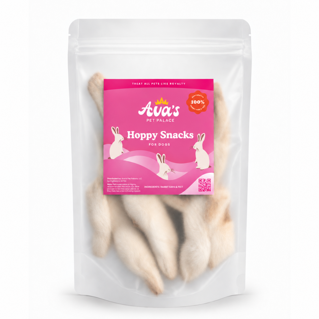 Dehydrated Rabbit Ears & Feet - Hoppy Snacks