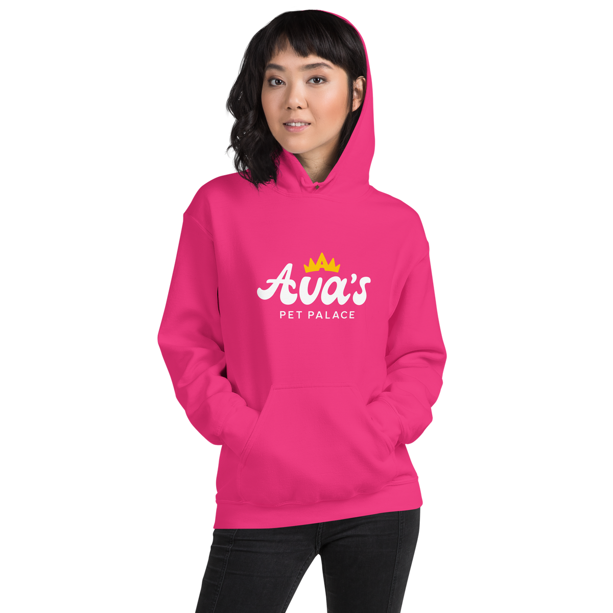Ava's Pet Palace Unisex Hoodie (White Logo)